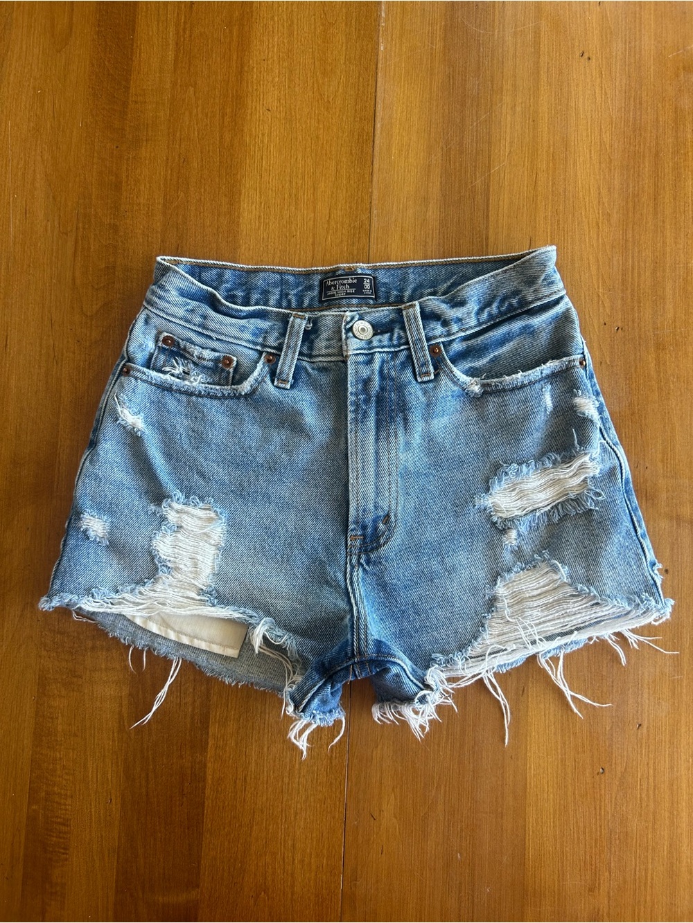Abercrombie & Fitch Annie High Rise Shorts Size 24/00